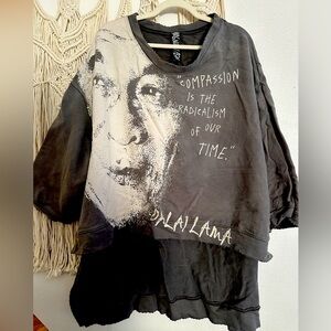 Magnolia Pearl Dalai Lama Compassion Sweatshirt. O/S Gently Worn 2-3 times.